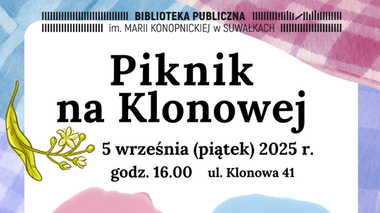 Piknik na Klonowej już 5 września! Animacje, origami i Narodowe Czytanie 📚