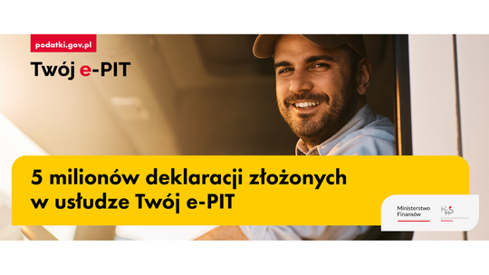 Ponad 5 mln rozliczeń przez Twój e-PIT. Podatnicy ruszyli do składania deklaracji