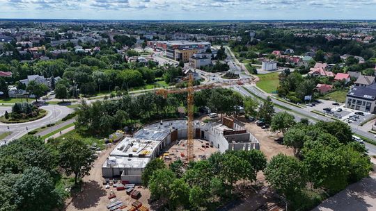 Postępy na budowie Mediateki. Inwestycja realizowana zgodnie z harmonogramem