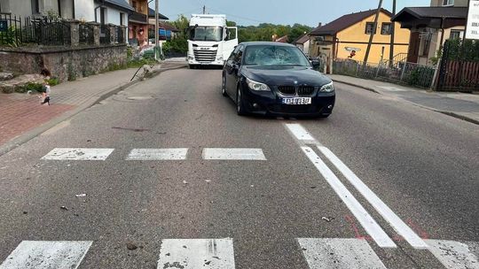 Potrącenie pieszego w Filipowie. Poszkodowany trafił do szpitala