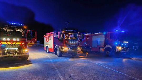 Pożar ciężarówki w Szypliszkach. Kierowcy ugasili ogień przed przyjazdem strażaków