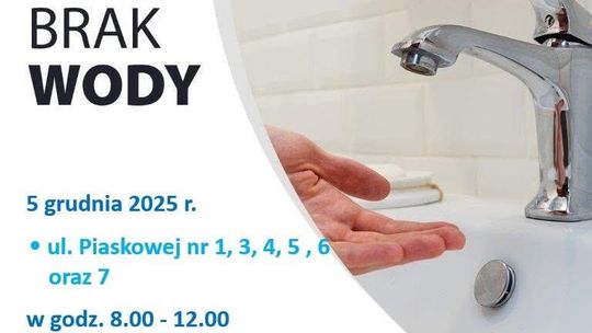 💧 Przerwa w dostawie wody na ul. Piaskowej. PWiK w Suwałkach informuje 💧 Przerwa w dostawie wody na ul. Piaskowej. PWiK w Suwałkach informuje