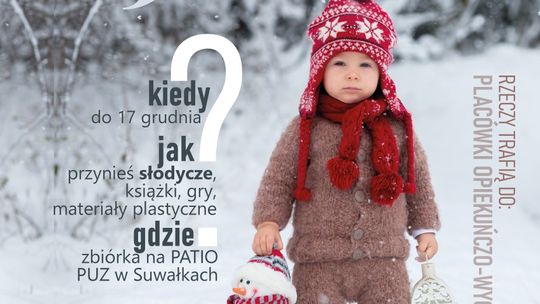 🎁 PUZ charytatywnie – rusza świąteczna zbiórka dla dzieci z suwalskiej placówki 🎁 PUZ charytatywnie – rusza świąteczna zbiórka dla dzieci z suwalskiej placówki