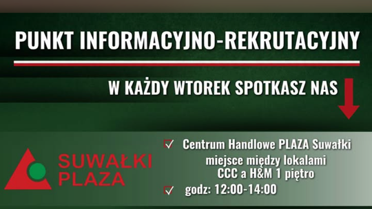Rekruterzy WCR w Suwałki Plaza. Spotkania w każdy wtorek