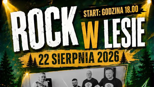 Rock w lesie 2026. W Płocicznie zabrzmią rockowe i bluesowe brzmienia