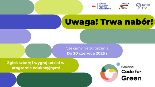 Rusza rekrutacja do programu „Code for Blue” – podlaskie szkoły uczą się o wodzie inaczej!