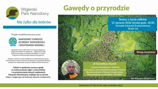Sceny z życia wilków”. Gawędy o przyrodzie już 12 sierpnia w Słupiu