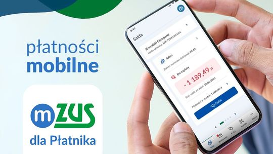 Składki do ZUS można już opłacać w aplikacji mZUS dla Płatnika. Nowa funkcja dla przedsiębiorców