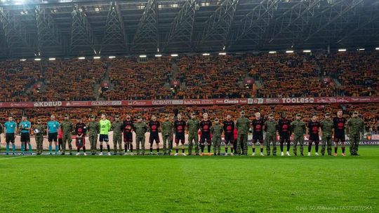 Straż Graniczna na meczu Jagiellonii z Górnikiem. Wyjątkowy jubileusz na stadionie