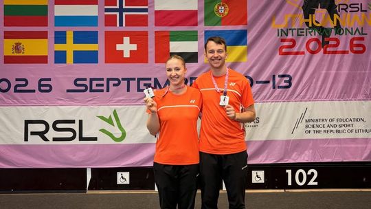 Sukces na litewskich kortach. Joanna i Michał Sobolewscy z brązowym medalem RSL Lithuanian International 2026
