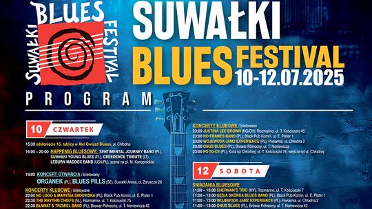 🎸🔥Suwałki Blues Festival 2025 startuje dziś! Czas na muzyczną ucztę w Pogodnych Suwałkach 🎶💥
