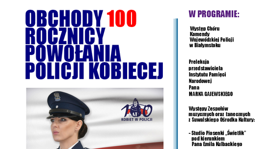 👮‍♀️ Suwałki świętują 100-lecie Policji Kobiecej – koncerty, historia i kobiety w mundurze!