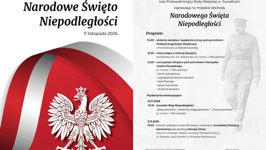 Suwałki szykują się na 11 listopada. Znamy program obchodów Święta Niepodległości
