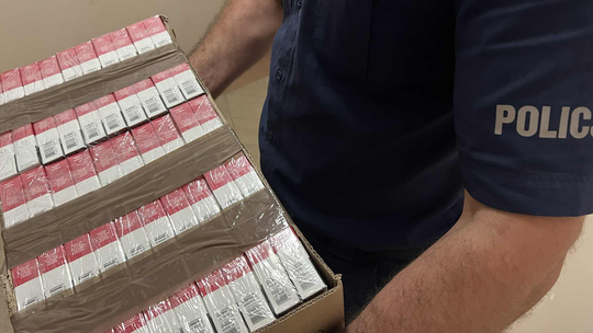 🚨 Suwalscy policjanci zabezpieczyli ponad 44 tys. sztuk nielegalnych papierosów