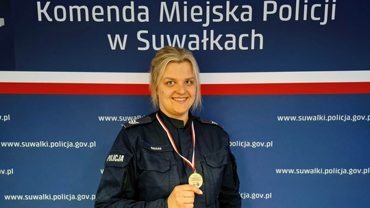 Suwalska policjantka ze złotem w Warszawie. Sukces Natalii Szczytko na ogólnopolskich zawodach