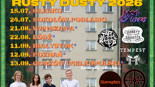 Suwalski zespół Rusty Dusty wydał debiutancki album. „Więcej rdzy, czy kurzu?” już dostępny