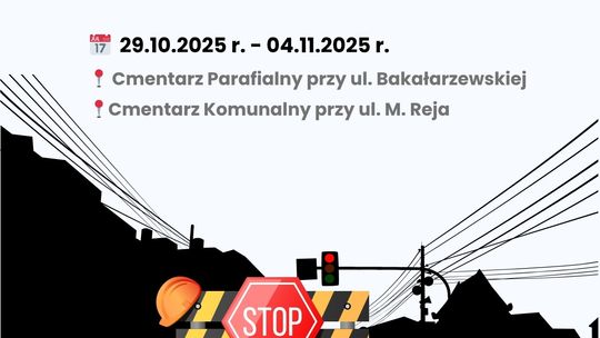 🚗 Święto Wszystkich Świętych 2025 – zmiany w organizacji ruchu w Suwałkach 🚗 Święto Wszystkich Świętych 2025 – zmiany w organizacji ruchu w Suwałkach