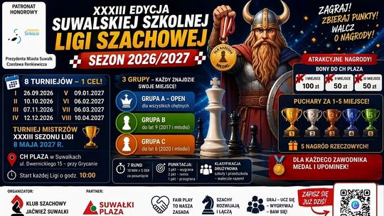 Szachowa liga wraca do Suwałk. Pierwszy turniej już 26 września