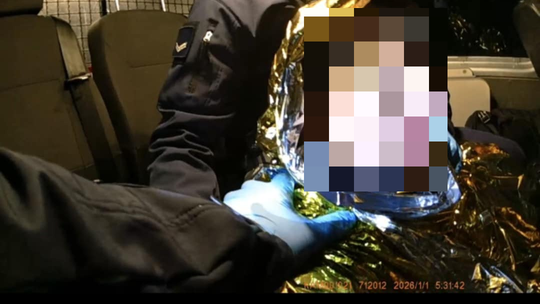 Uratowany przed zamarznięciem po zabawie sylwestrowej