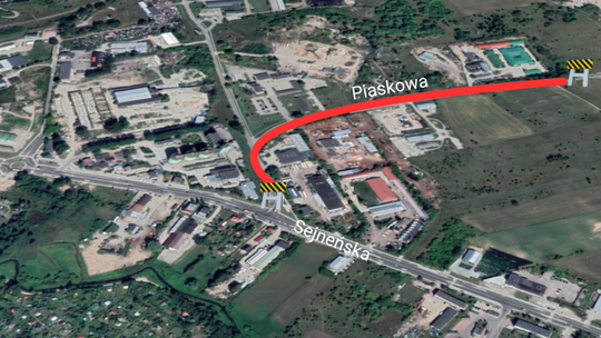 🚧 Utrudnienia na ul. Piaskowej w Suwałkach od 28 lipca – rusza rozbudowa drogi