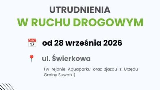 Utrudnienia przy Aquaparku w Suwałkach. Zmiany od 28 września