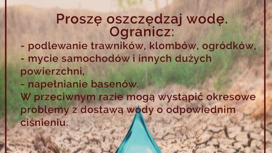 🌡️ Gmina Suwałki apeluje: Oszczędzajmy wodę! Susza daje się we znaki