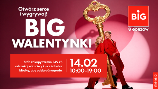 Walentynki w BIG Suwałki. Zakupy, serce z kłódkami i nagrody dla klientów ❤️🔑