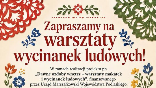 Warsztaty wycinanek ludowych. W „Stodole u Plebana” będzie można poznać tradycyjne rękodzieło