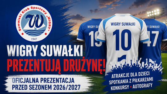 Wigry Suwałki zaprezentują drużynę przed nowym sezonem. Klub zaprasza na rodzinny event