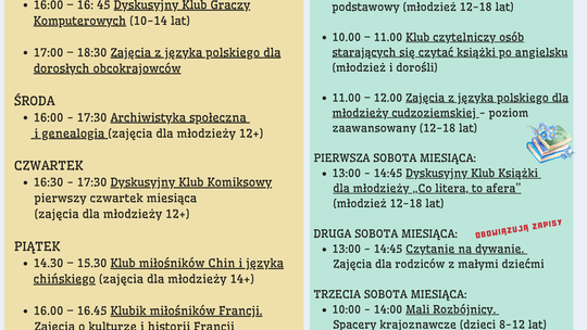 Wrzesień pełen wydarzeń w Bibliotece Publicznej w Suwałkach