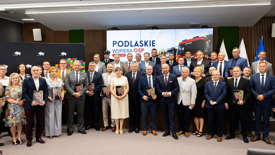 Wsparcie dla podlaskich Ochotniczych Straży Pożarnych