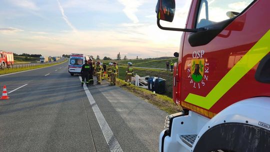 Wypadek na trasie S-61. Służby interweniowały w rejonie Czerwonki