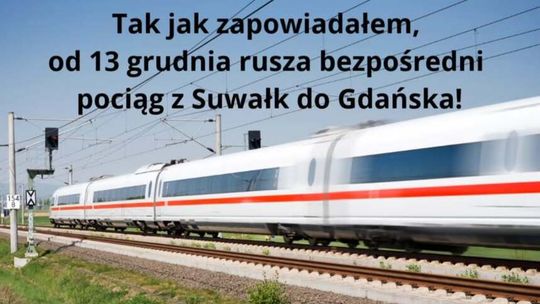 Z Suwałk bezpośrednio nad morze! IC „Gryf” ruszy już w grudniu