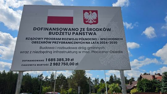 Zakończono przebudowę dróg w Płocicznie-Osiedlu. Inwestycja kosztowała blisko 3 mln zł