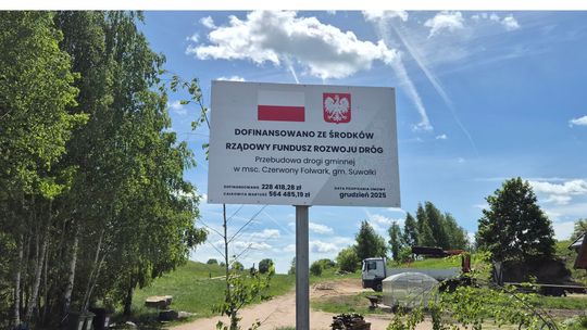 Zakończono przebudowę drogi gminnej w miejscowości Czerwony Folwark