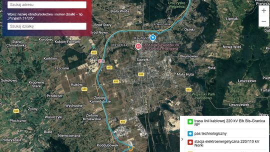 Zakończono wytyczanie trasy linii kablowej Ełk Bis – Granica RP