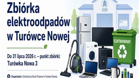 Zbiórka elektroodpadów w Turówce Nowej. Mieszkańcy mogą bezpłatnie oddać zużyty sprzęt