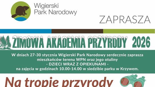 Zimowe zajęcia edukacyjne w Wigierskim Parku Narodowym