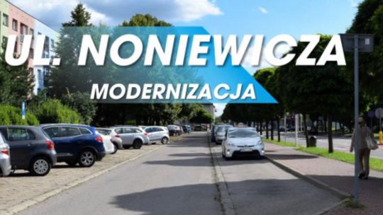 Zmiany na ulicy Noniewicza. Nowa ścieżka rowerowa i zielony parking