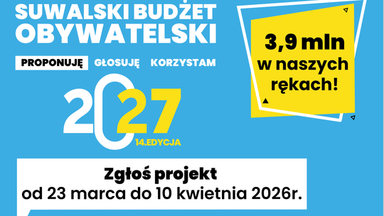 🗳️ Znamy projekty Suwalskiego Budżetu Obywatelskiego 2027. 11 propozycji trafi na kartę do głosowania