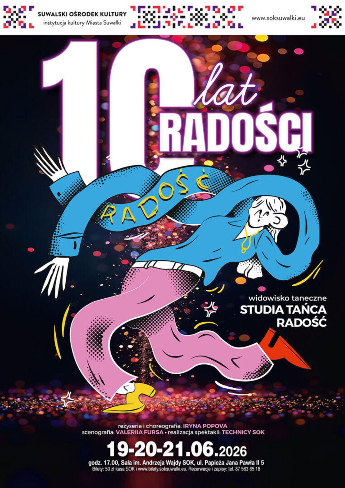🎭💃 10 LAT RADOŚCI – Jubileuszowy spektakl taneczny Studia Tańca „RADOŚĆ” w Suwałkach