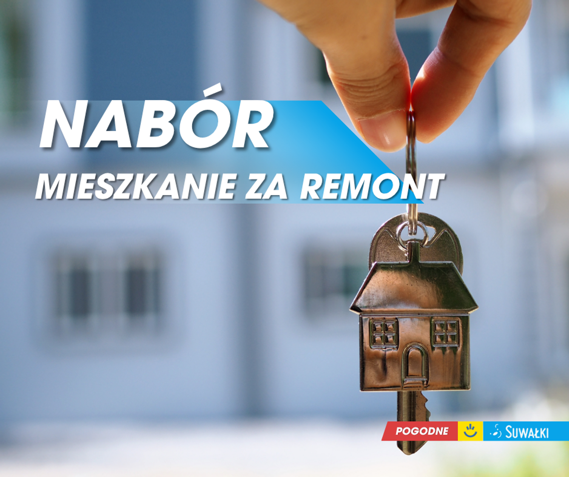🏠 11 mieszkań do wynajęcia w programie „Mieszkanie za remont”. Ruszył nabór w Suwałkach 🏠 11 mieszkań do wynajęcia w programie „Mieszkanie za remont”. Ruszył nabór w Suwałkach