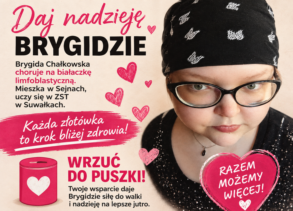 16-letnia Brygida potrzebuje wsparcia w leczeniu. Każda złotówka ma znaczenie 16-letnia Brygida potrzebuje wsparcia w leczeniu. Każda złotówka ma znaczenie