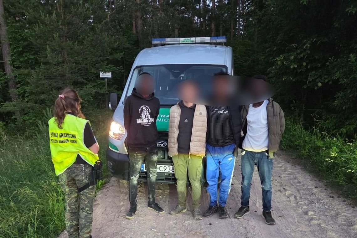 🚨 18 migrantów zatrzymanych przy granicy z Litwą. Interweniowała Straż Graniczna