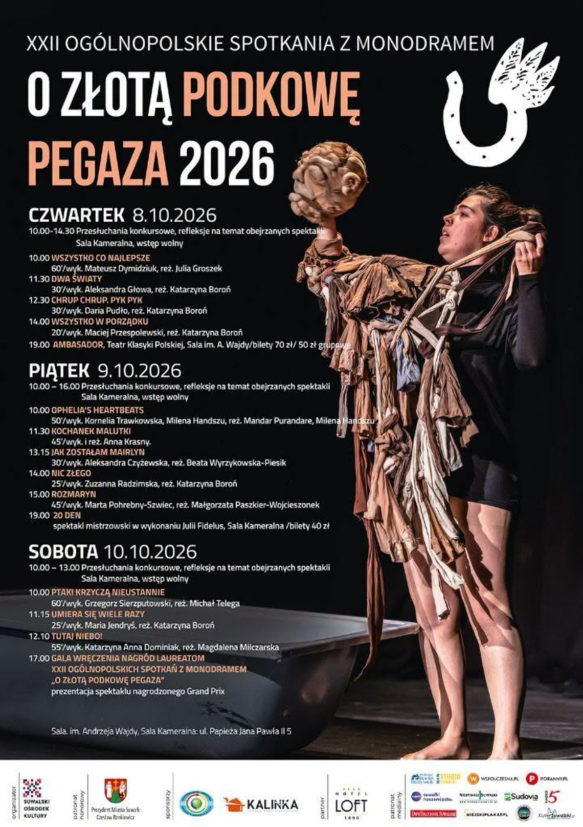 „20 DEN” wraca na scenę. Monodram laureatki Grand Prix otworzy Pegaza 2026 „20 DEN” wraca na scenę. Monodram laureatki Grand Prix otworzy Pegaza 2026