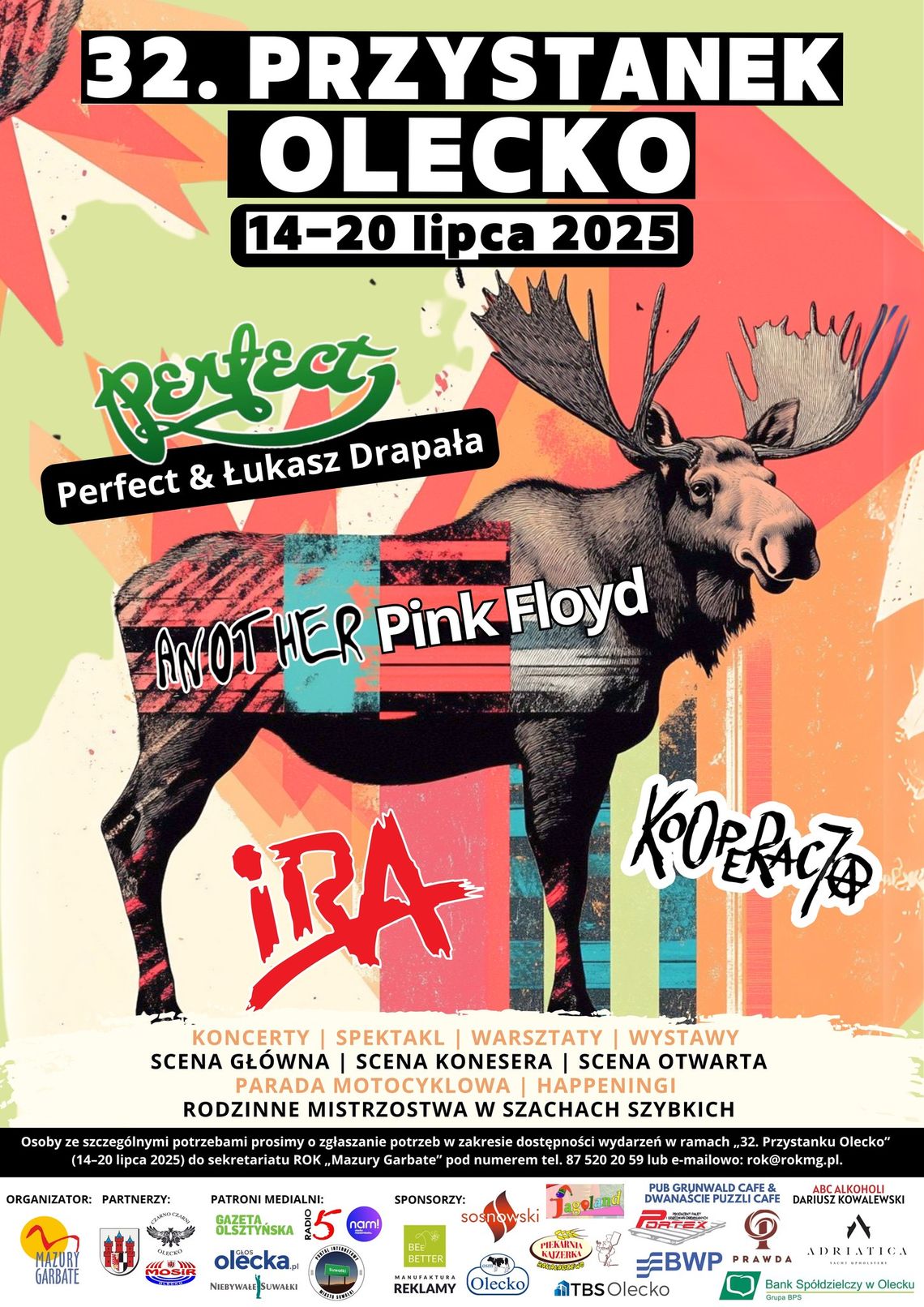 32. Przystanek Olecko już w lipcu! Pełen program warsztatów, koncertów i atrakcji 🎤🥁🎭