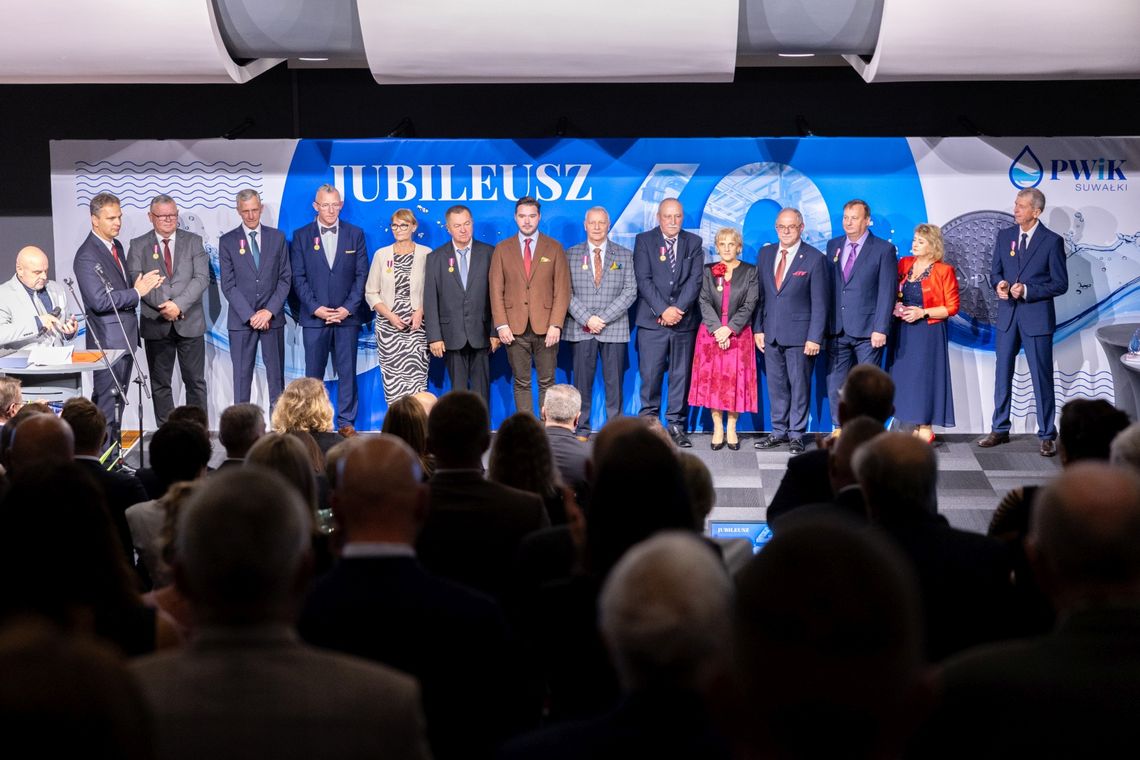 40 lat PWiK w Suwałkach. Uroczysty jubileusz i wyróżnienia dla pracowników 40 lat PWiK w Suwałkach. Uroczysty jubileusz i wyróżnienia dla pracowników