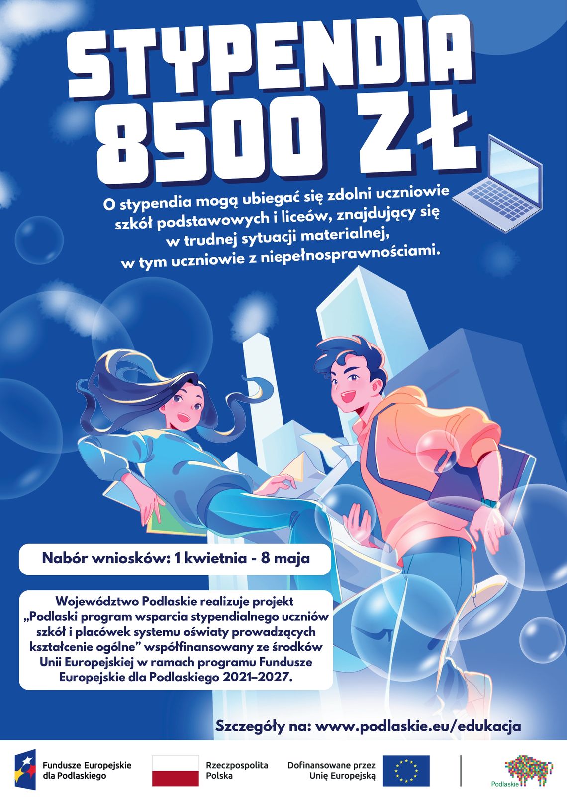 8,5 tys. zł dla uczniów. Ruszył nabór do programu stypendialnego w Podlaskiem