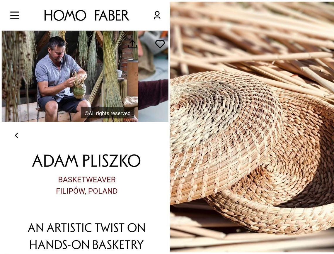 Adam Pliszko z Suwalszczyzny w prestiżowym gronie mistrzów światowego rzemiosła. Jego prace trafią na wystawę Homo Faber 2026 w Wenecji Adam Pliszko z Suwalszczyzny w prestiżowym gronie mistrzów światowego rzemiosła. Jego prace trafią na wystawę Homo Faber 2026 w Wenecji