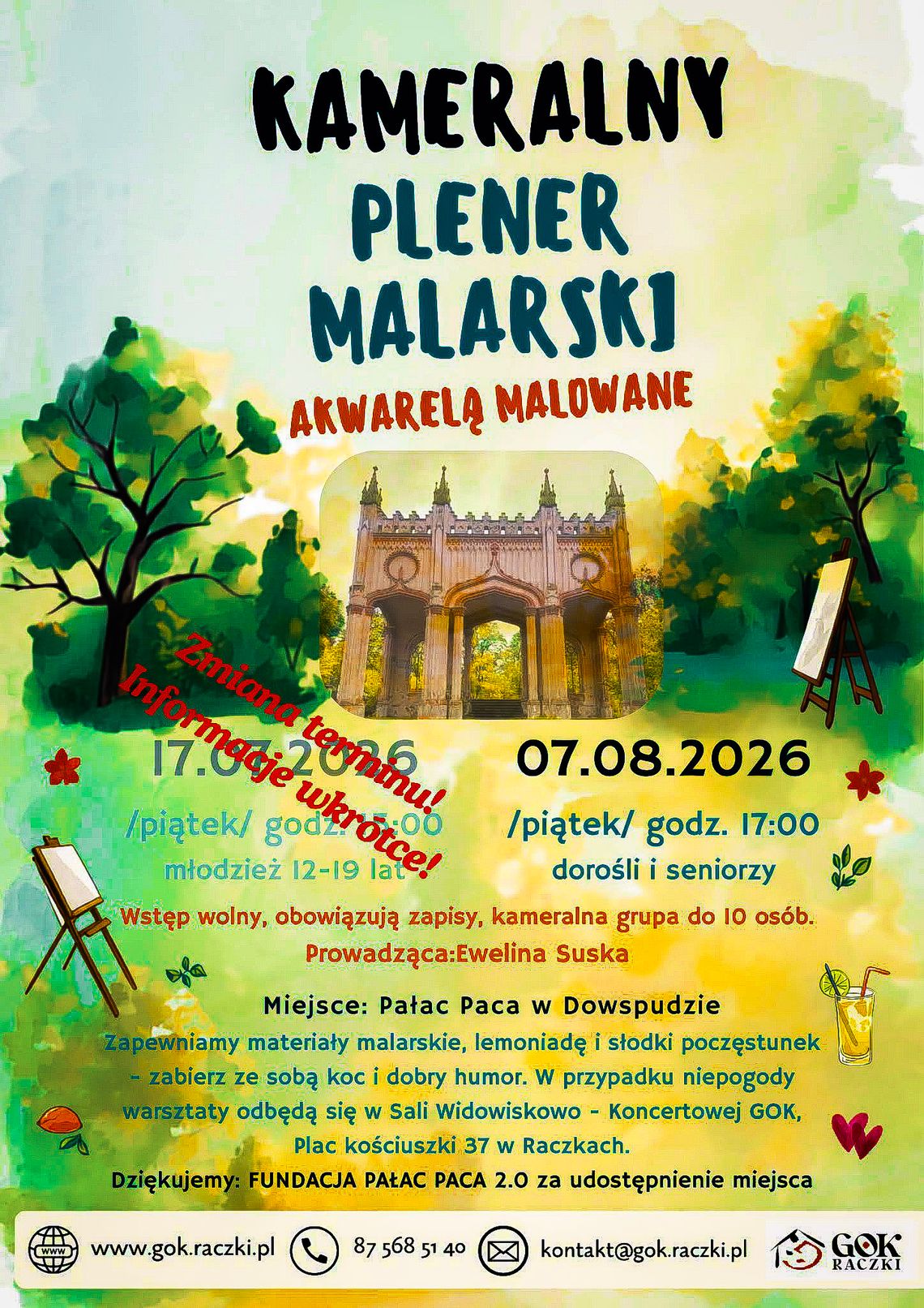 Akwarelą malowane w Dowspudzie. Kameralny plener dla miłośników sztuki już w piątek Akwarelą malowane w Dowspudzie. Kameralny plener dla miłośników sztuki już w piątek